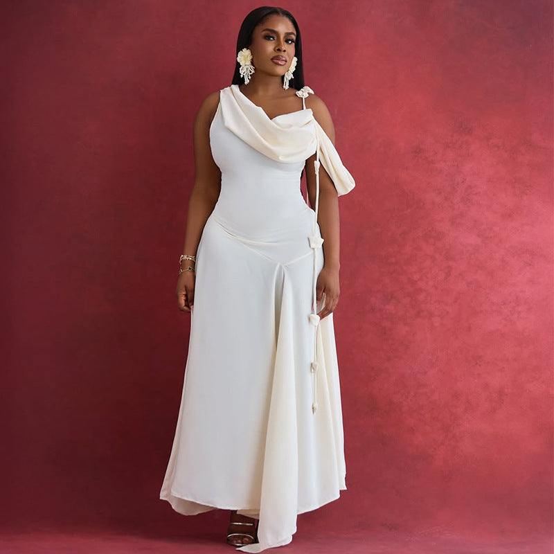 Elegant, Designer-style Off-the-shoulder Midi Bodycon Dress