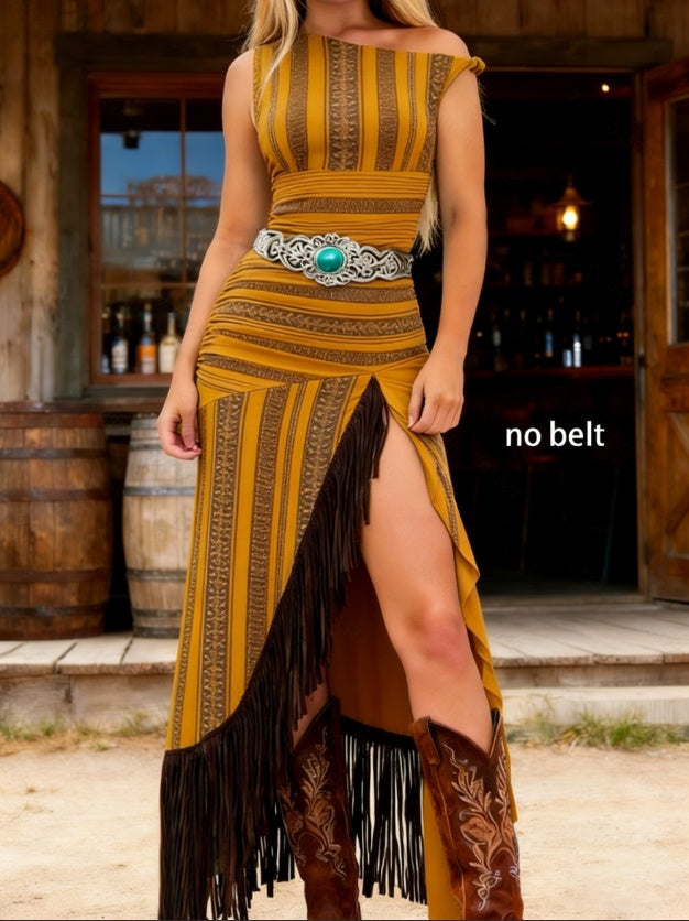 Bohemian Sleeveless Maxi Dress