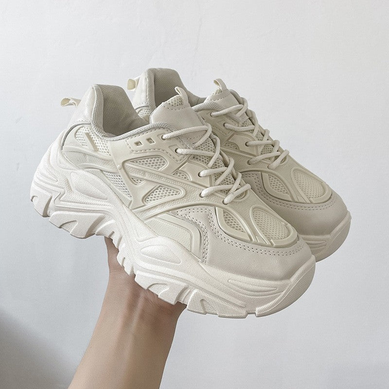 Thick-soled Breathable Single-lined Platform Dad Shoes