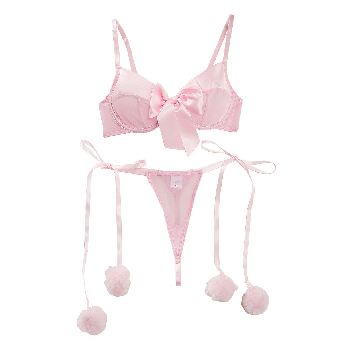 Sheer Mesh Underwear Two Piece