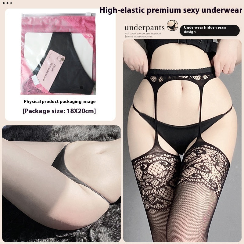Underwear Large Size Female Stocking Hollow Out Garter Belt