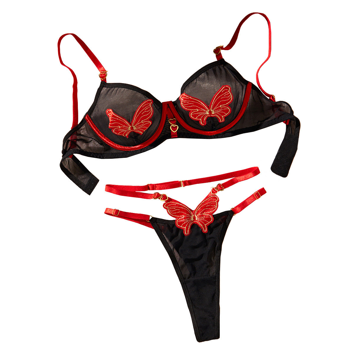 Fashion Color Contrast Underwear Suit