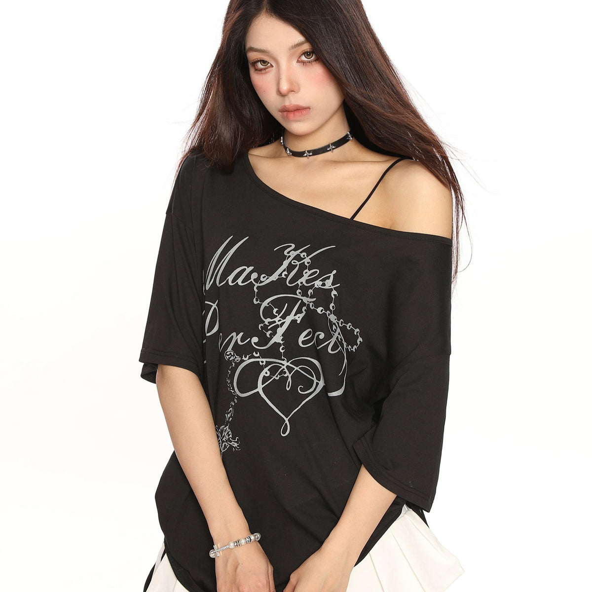 Short Sleeve Loose Off-shoulder Casual Half Sleeve Top