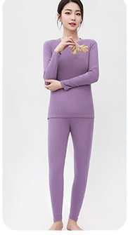 Ginger Heating Thermal Underwear High Elastic Slim Double-sided Brushed Long Johns