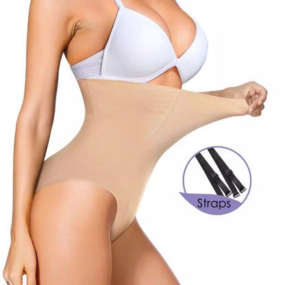 High Waisted Tuck Shoulder Strap Butt-lift Underwear Shoulder Strap Pants