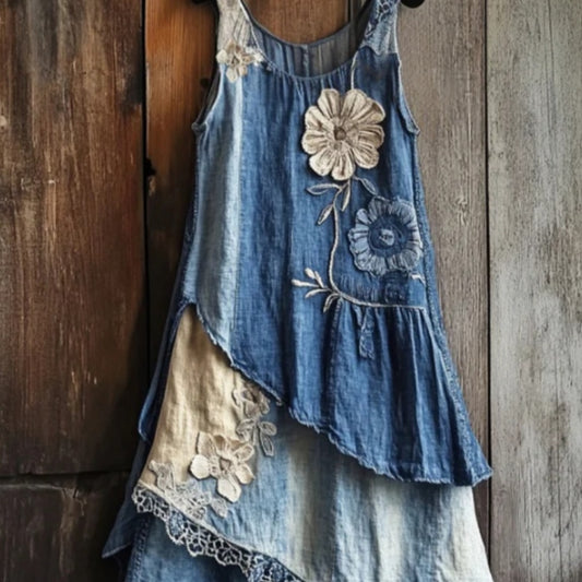 All-match Forest-style Fresh And Minimalist 3D Dress For Commuting And Casual Wear