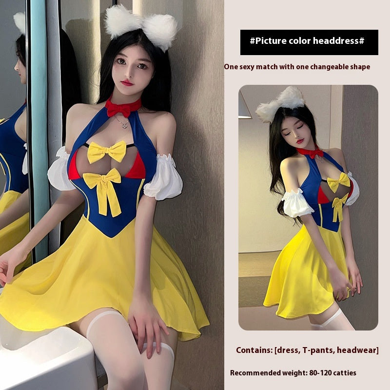 Princess Dress Maid Small Chest See-through Hot Underwear Suit