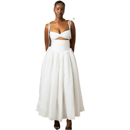 Strapless Off The Shoulder Sleeveless Maxi Dress