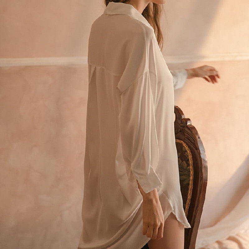 Pajamas Women's Chiffon Shirt Underwear Uniform
