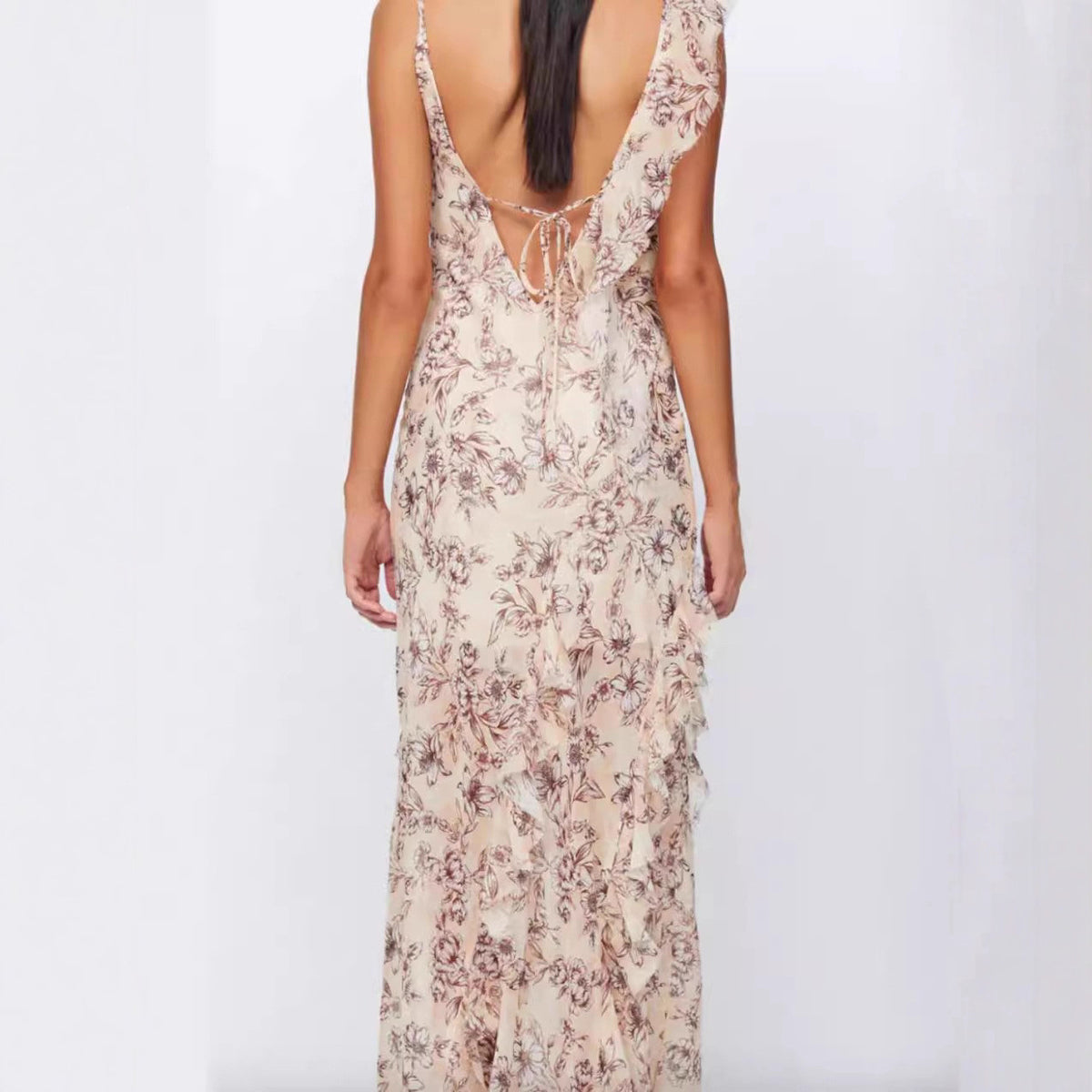 Stylish Chiffon Maxi Evening Gown Dress