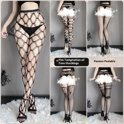 Underwear Large Size Female Stocking Hollow Out Garter Belt