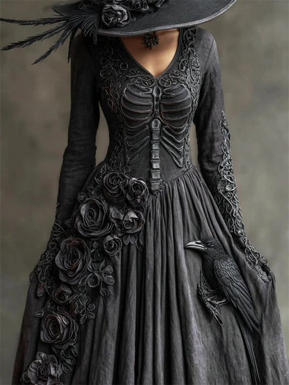 Witch Witch Dress Digital Printing American Style