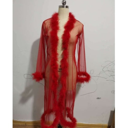Long Robe Underwear Set For Women