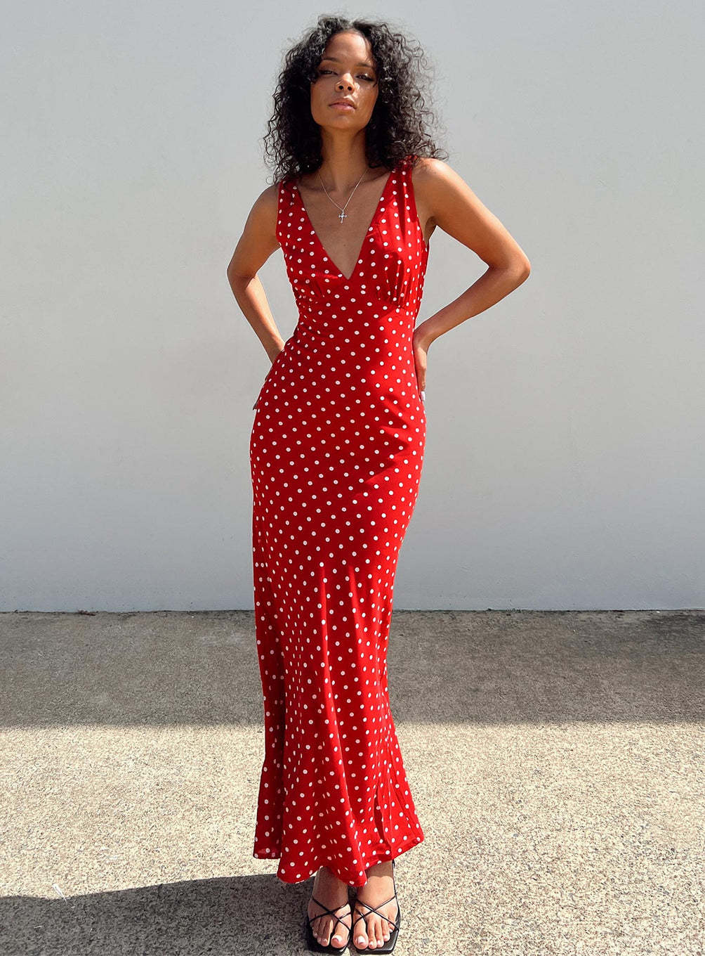 European And American New Polka Dot Texture Underwear Dress