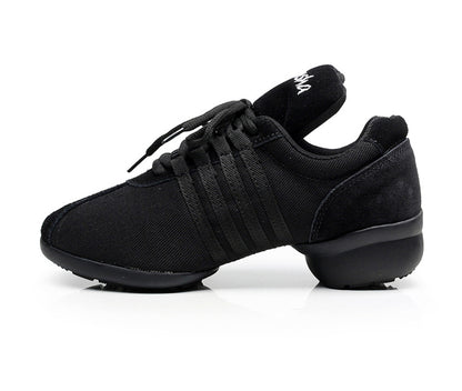 Canvas Modern Dancing Shoes Rubber Sole Indoor And Outdoor Elevator Shoes