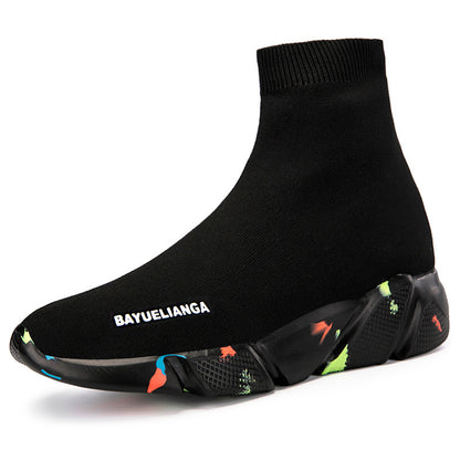 Women's High Tube Large Size Casual Sports Shoes