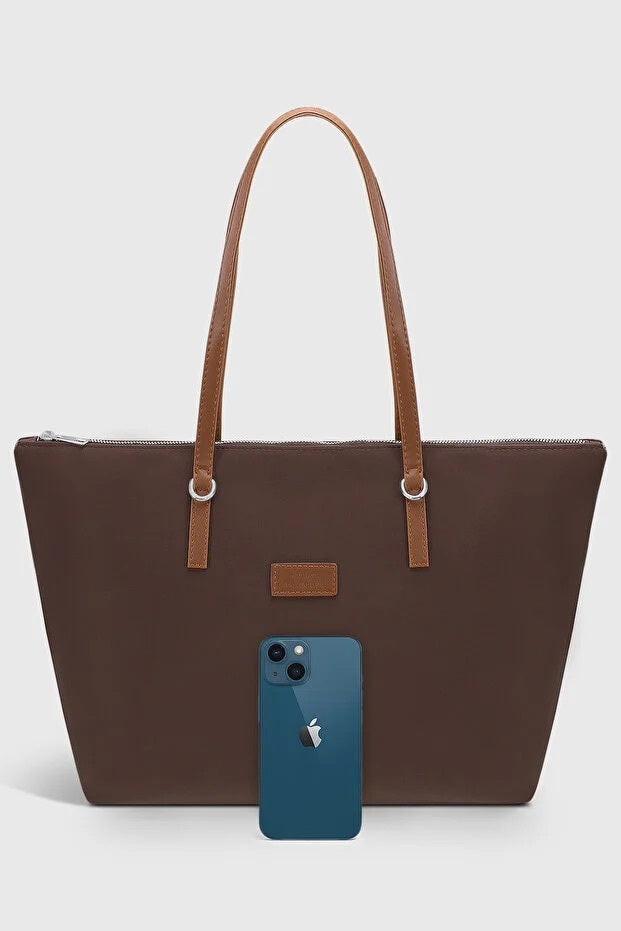 Brown Large Water Resistant Bag For Women