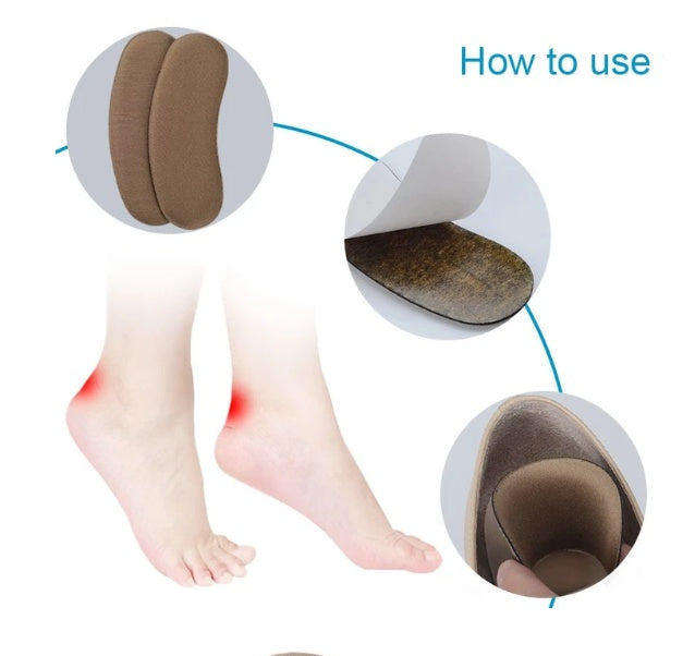 Non-woven sponge heel patch