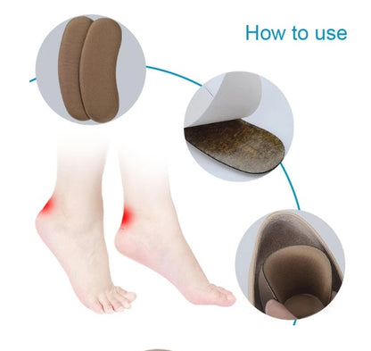 Non-woven sponge heel patch