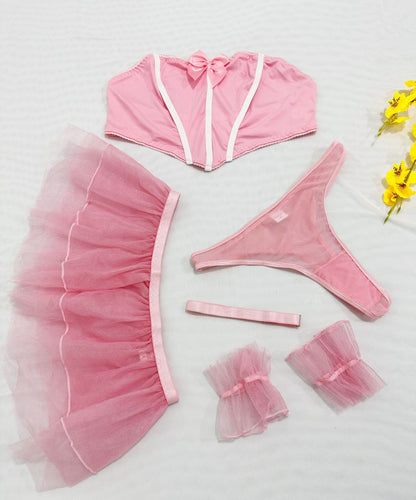 Women's Gauze Skirt Underwear Suit