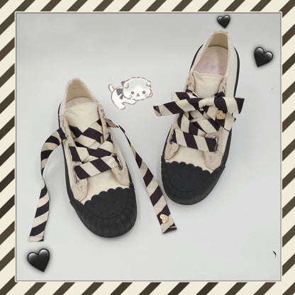 Small Cookie Canvas Shoes Sheep Puffs Lolita Original Wild Biscuit Shoes