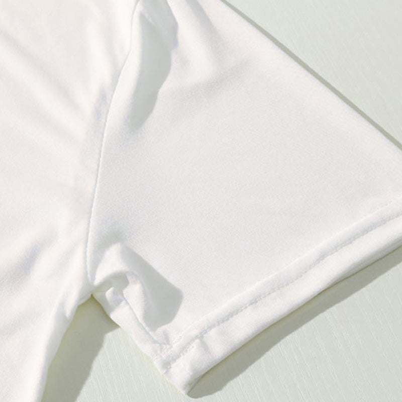 Fashion Casual Letter Print Round Neck Short Sleeve