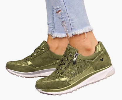 Women's Shoes Fashion Fashion British High-rise Slope With Two-tone Bottom Large Size Casual Shoes