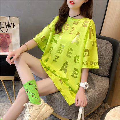 Korean Style Loose Short-Sleeved t-Shirt Women's Top