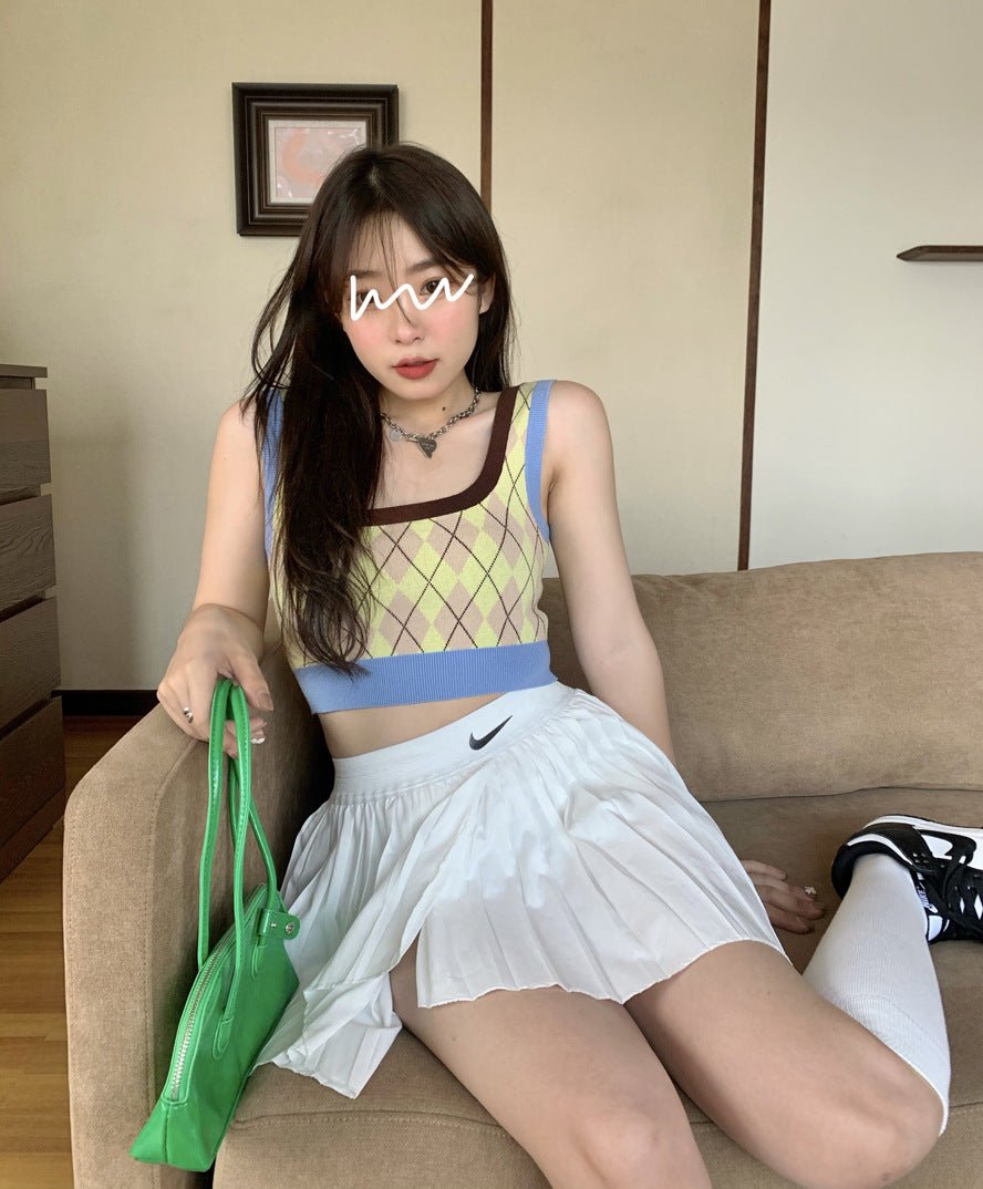 Inner Strap Bottoming Shirt Underwear Heart