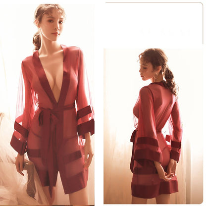 Sexy Thin Spring And Summer Homewear Underwear Nightdress