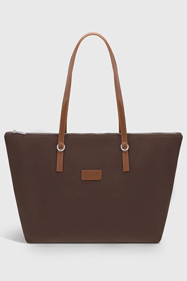 Brown Large Water Resistant Bag For Women