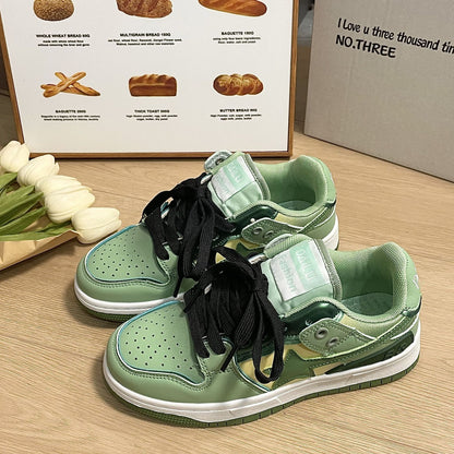 Winter Retro Shoes Women Couple's Breathable Rubber Sneaker