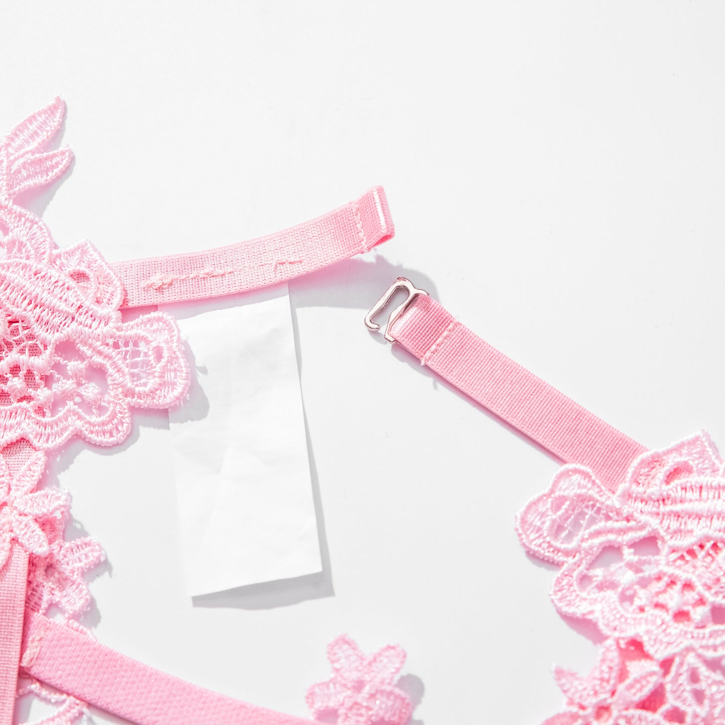 Embroidered Water Soluble Flower Girl Clothing Mesh See-through Underwear Bra Set