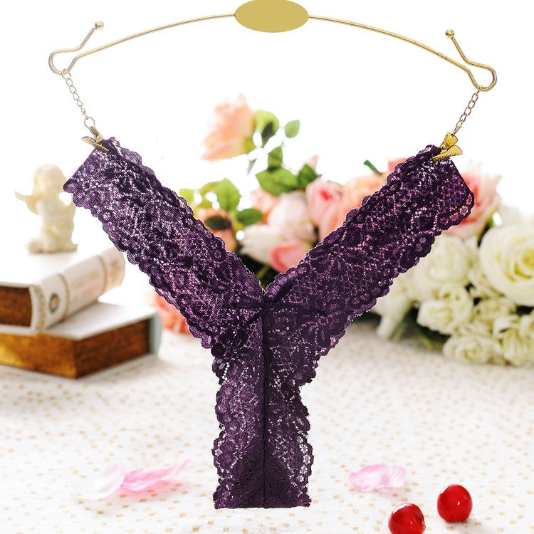 Transparent Underwear Women's Low Waist T-back Seamless Briefs