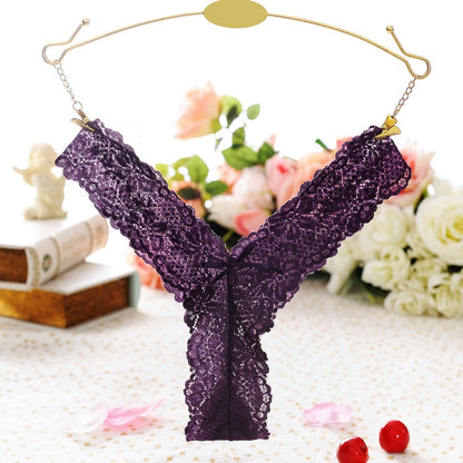Transparent Underwear Women's Low Waist T-back Seamless Briefs