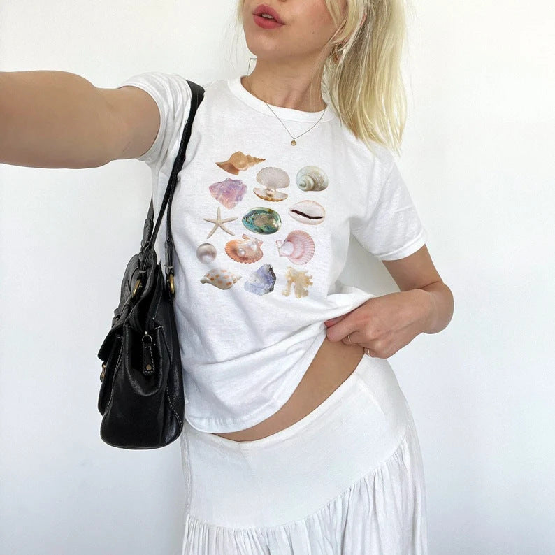 Women's Y2g Personalized Printed T-shirt Short-sleeved Top