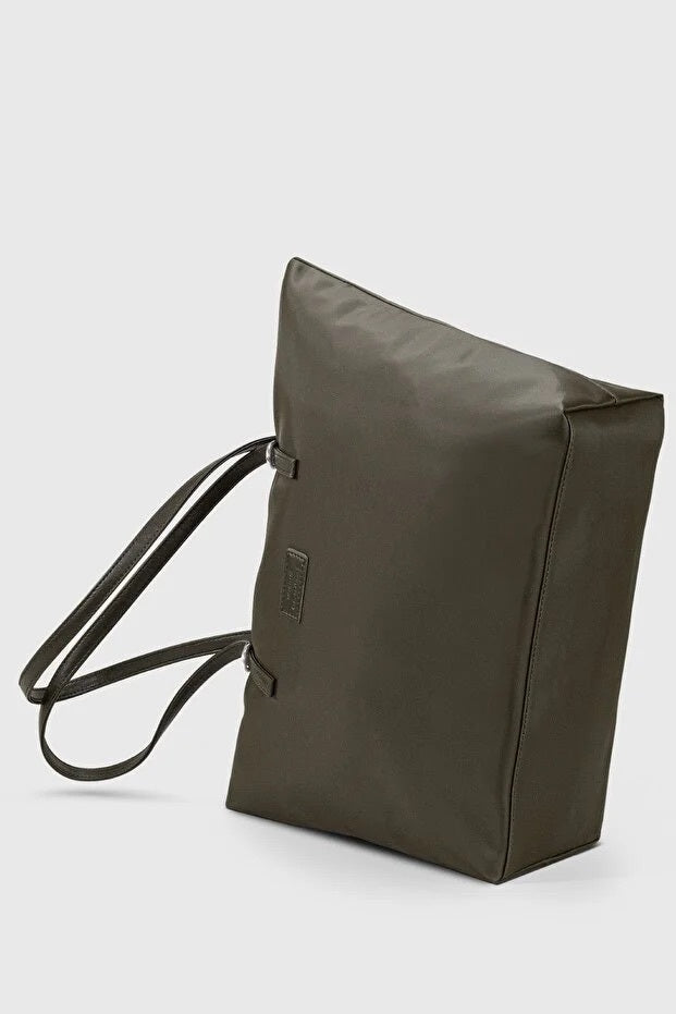 Khaki Large Water Resistant Shopper Bag