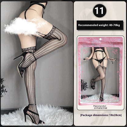 Underwear Large Size Female Stocking Hollow Out Garter Belt