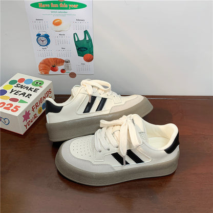 New Trend Canvas Thick-soled All-matching Sneakers For Women