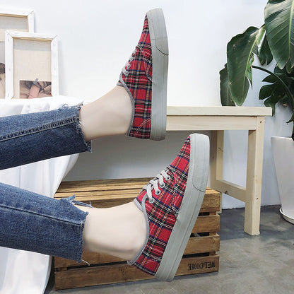 Vintage plaid shoes