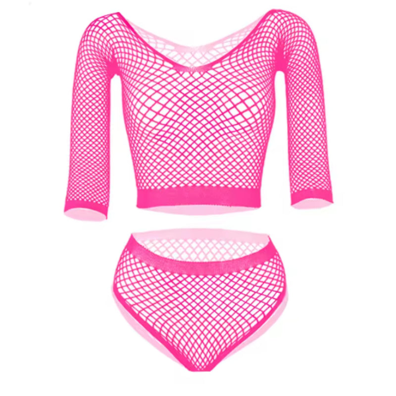 New European And American Style Sexy Underwear Sexy Net Hole Seductive Set