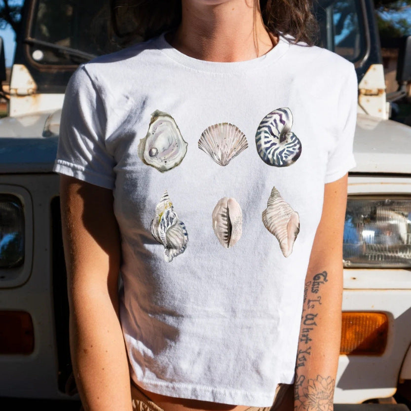 Women's Y2g Personalized Printed T-shirt Short-sleeved Top