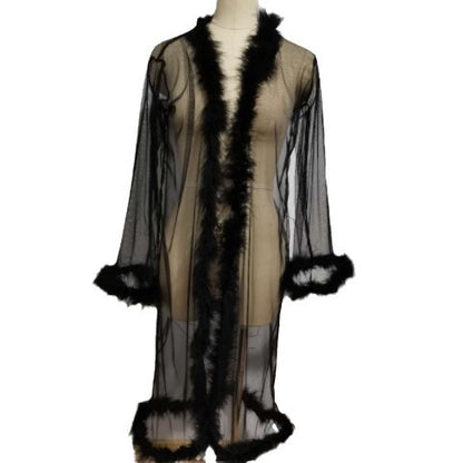 Long Robe Underwear Set For Women