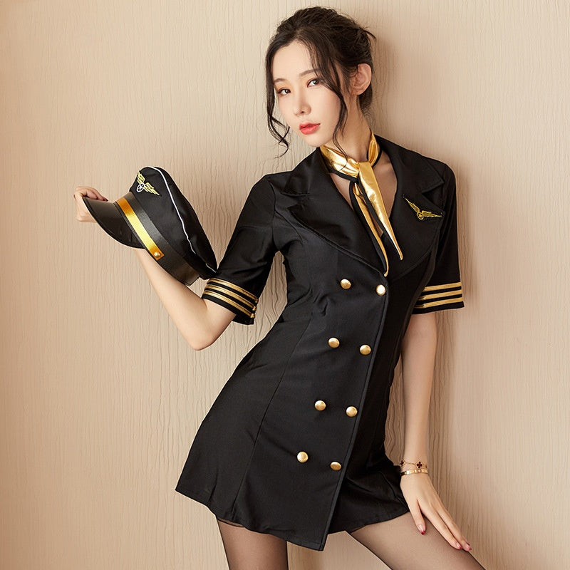 Underwear Stewardess Uniform Slim Fit Performance Set