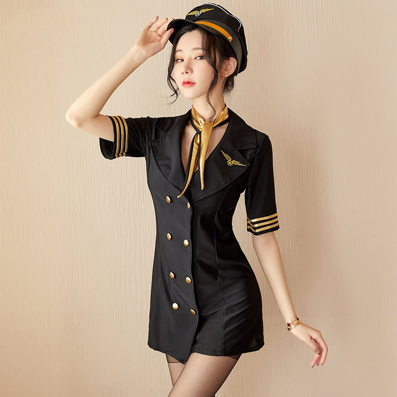 Underwear Stewardess Uniform Slim Fit Performance Set