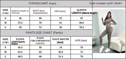 Women's Peach Fitness Sports Tight Long Sleeve High Waist Nude Feel Running Hip Raise Underwear Yoga Clothes