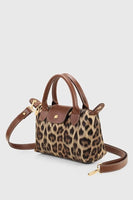 Panther PU Leather Water Resistant Crossbody Bag