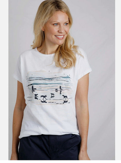 Printed Round Neck Short Sleeve Top