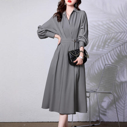 New Elegant Long Dress With A Cinched Waist For A Slimming Captivating Silhouette