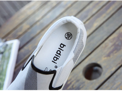Women's high-top canvas shoes